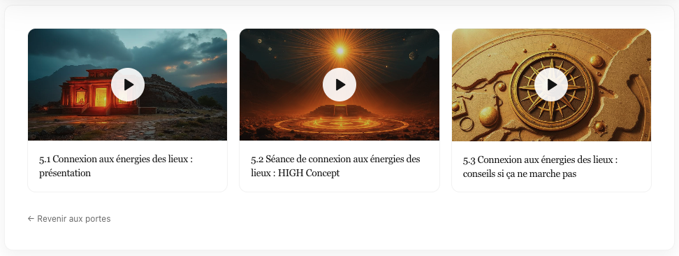 Module 5 - Énergie des lieux